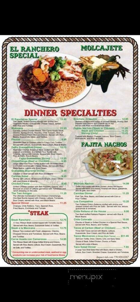 Rancho Escondido Mexican Grill - Alabaster, AL