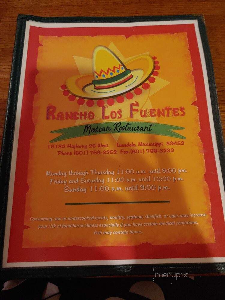 Rancho Los Fuentes 2 - Wiggins, MS menu_pic