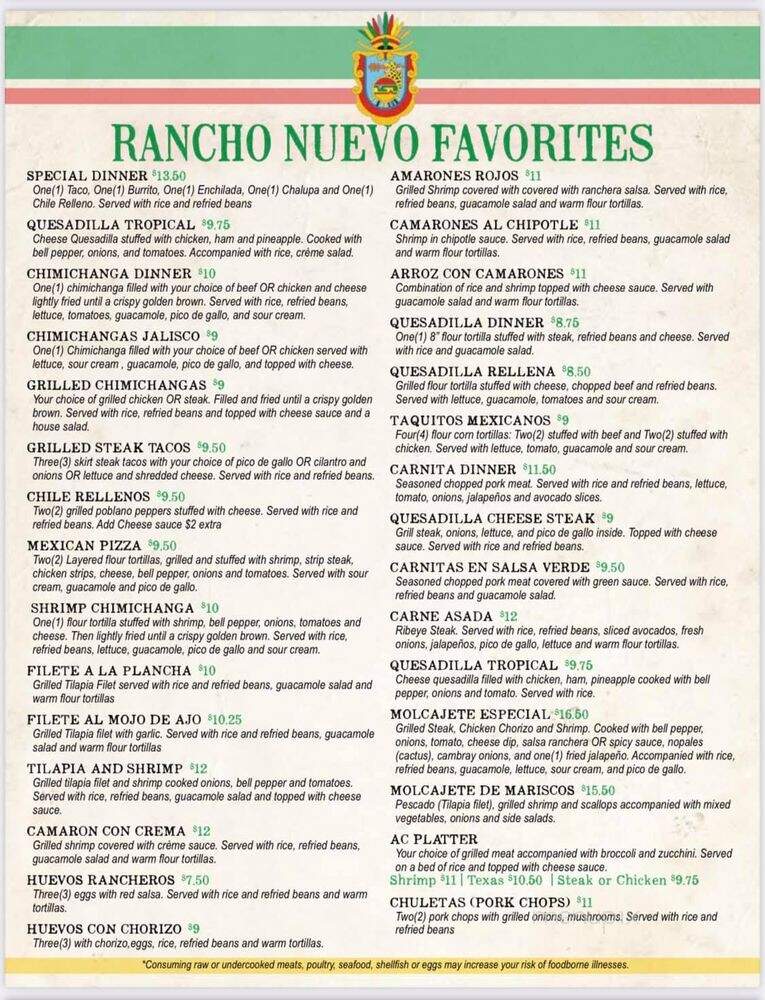 Rancho Nuevo Mexican Bar and Grill - North Liberty, IA