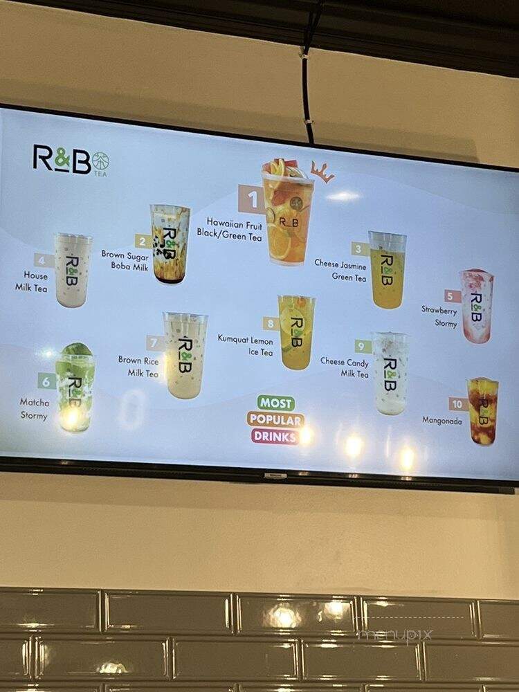 R&B Tea Rosemead - Rosemead, CA menu_pic