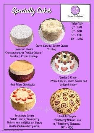 Raquel Confections - Rockaway Beach, NY menu_pic