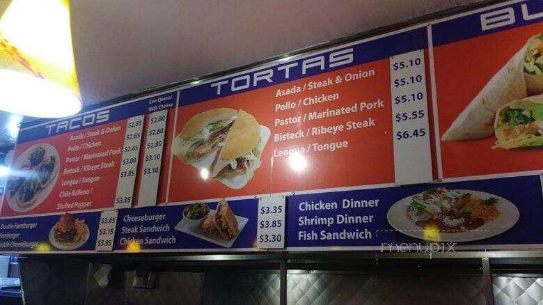 Raymond's Tacos #2 - Chicago, IL menu_pic