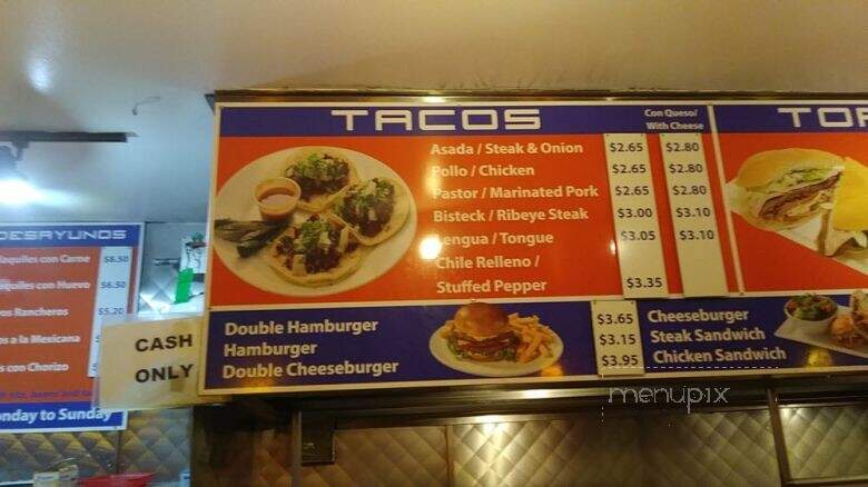 Raymond's Tacos #2 - Chicago, IL menu_pic
