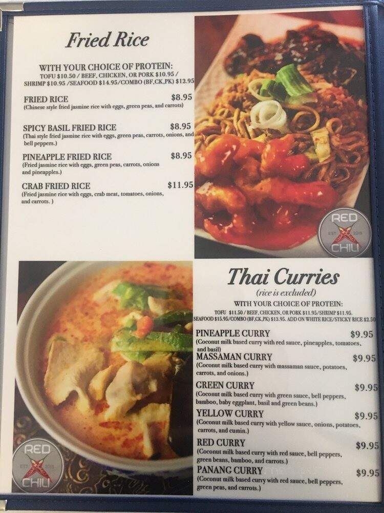Red Chili Thai and Chinese Cuisine - Fresno, CA