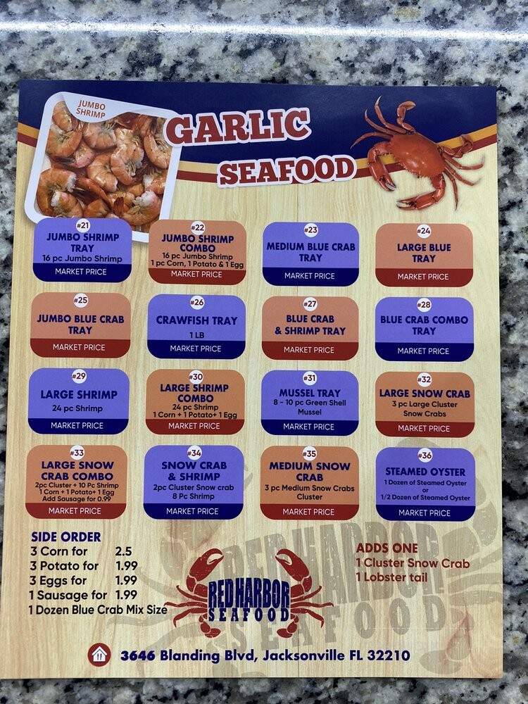 Red Harbor - Jacksonville, FL menu_pic