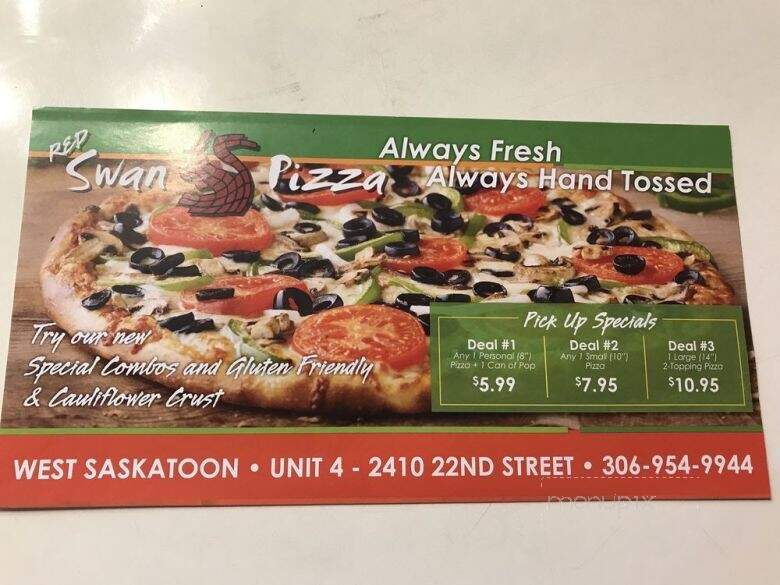 Red Swan Pizza - Saskatoon, SK menu_pic