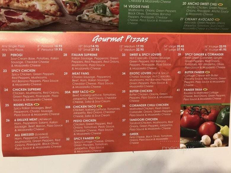 Red Swan Pizza - Saskatoon, SK menu_pic
