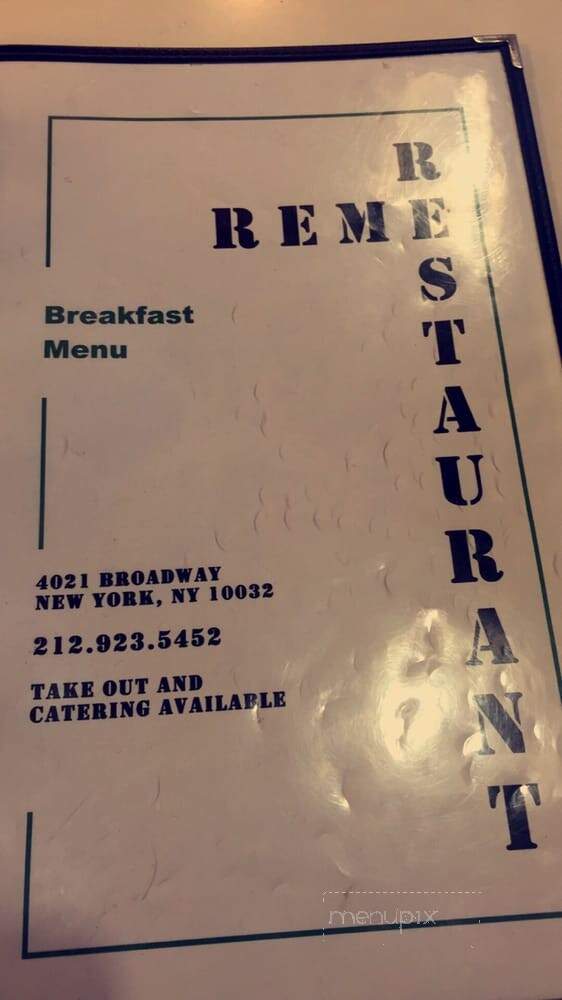 Reme Food - New York, NY menu_pic