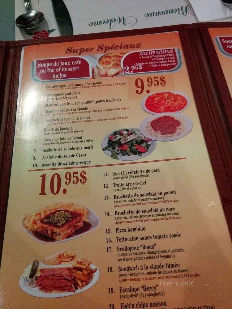 Restaurant Bercy - Montreal, QC menu_pic