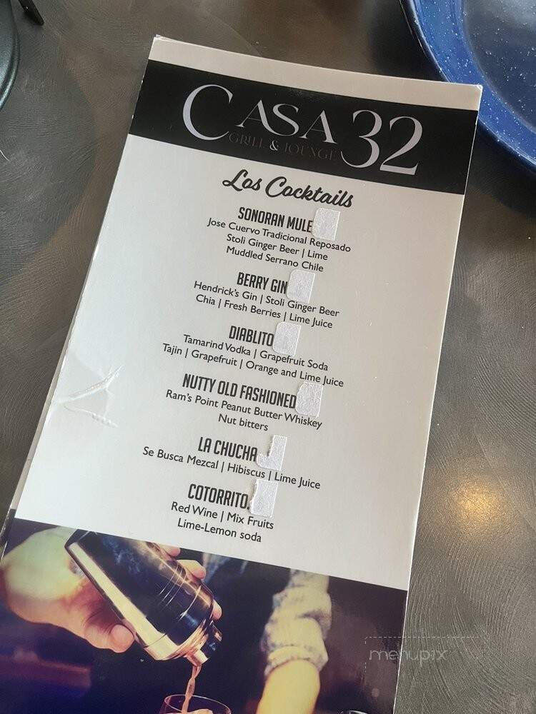 Restaurant Casa 32 - Nogales, AZ menu_pic