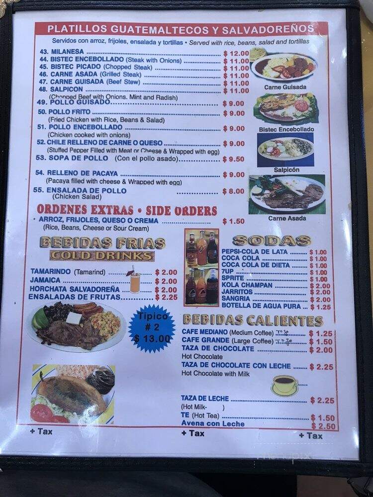 Restaurante Guatemalteco El Trebol - Los Angeles, CA menu_pic