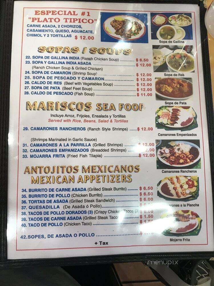 Restaurante Guatemalteco El Trebol - Los Angeles, CA menu_pic