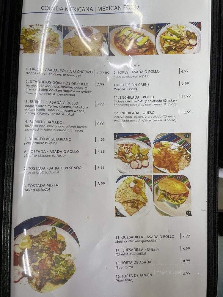 Restaurante Hermano - Los Angeles, CA menu_pic