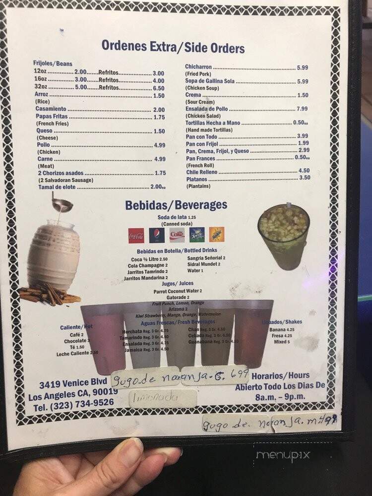 Restaurant Hermanos - Los Angeles, CA menu_pic