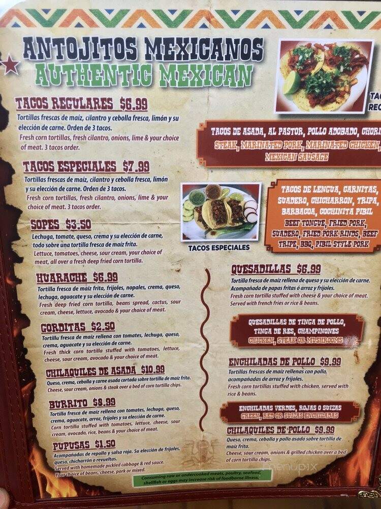 Restaurante Isabel - Richmond, VA menu_pic