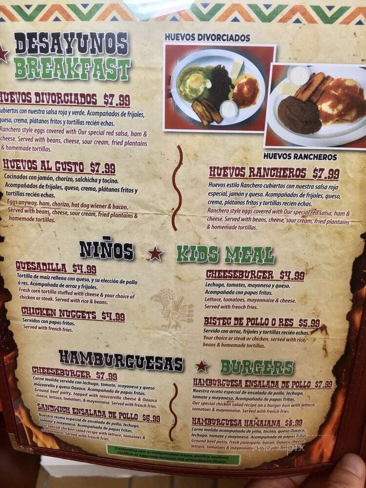 Restaurante Isabel - Richmond, VA menu_pic