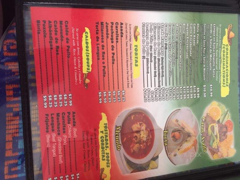 Mi Tierra Restaurante - North Hollywood, CA menu_pic