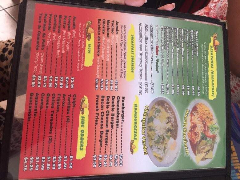 Mi Tierra Restaurante - North Hollywood, CA menu_pic