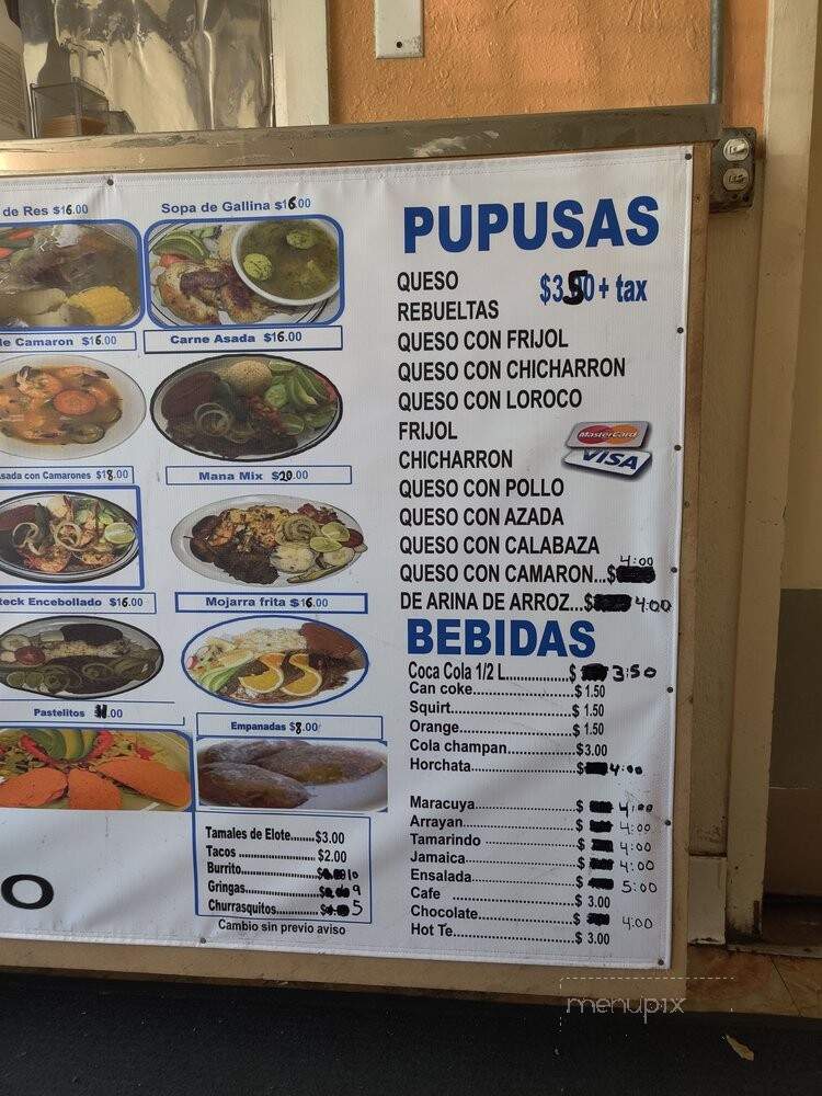 El Mana - Los Angeles, CA menu_pic