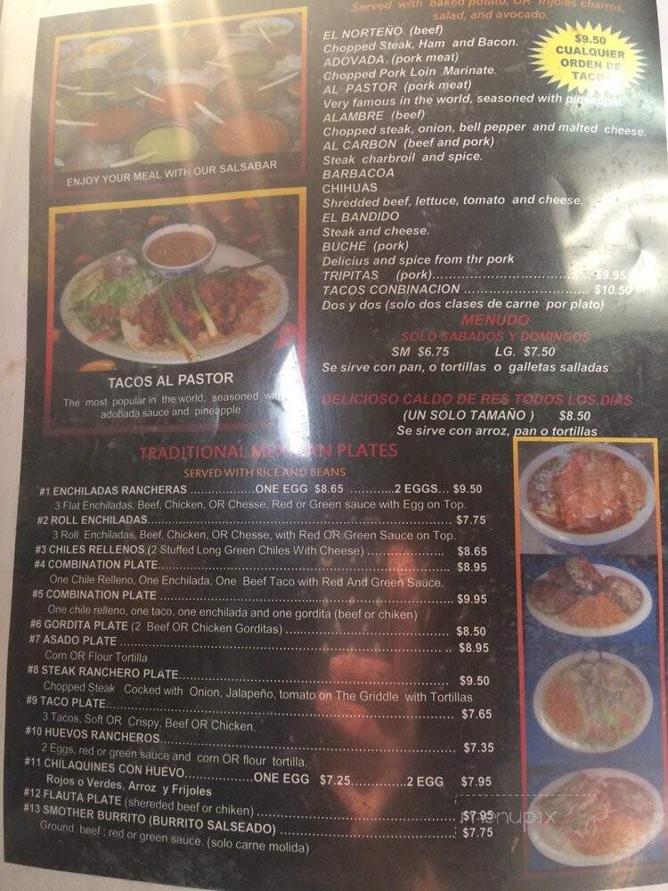 Tacos La Parrilla - Hobbs, NM menu_pic