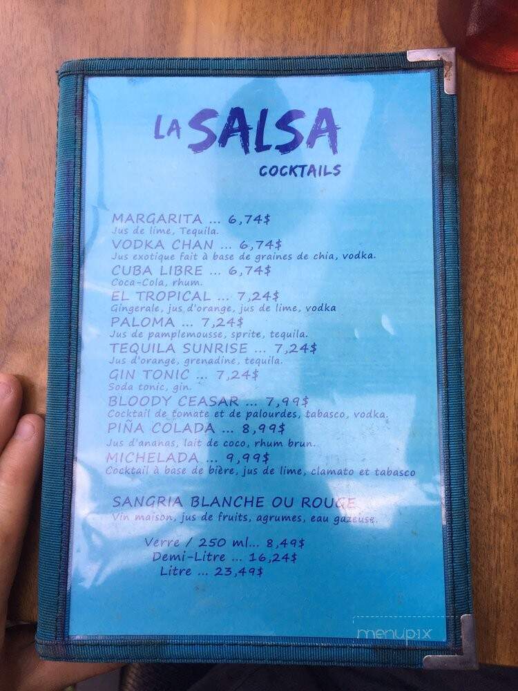 La Salsa - Quebec, QC menu_pic
