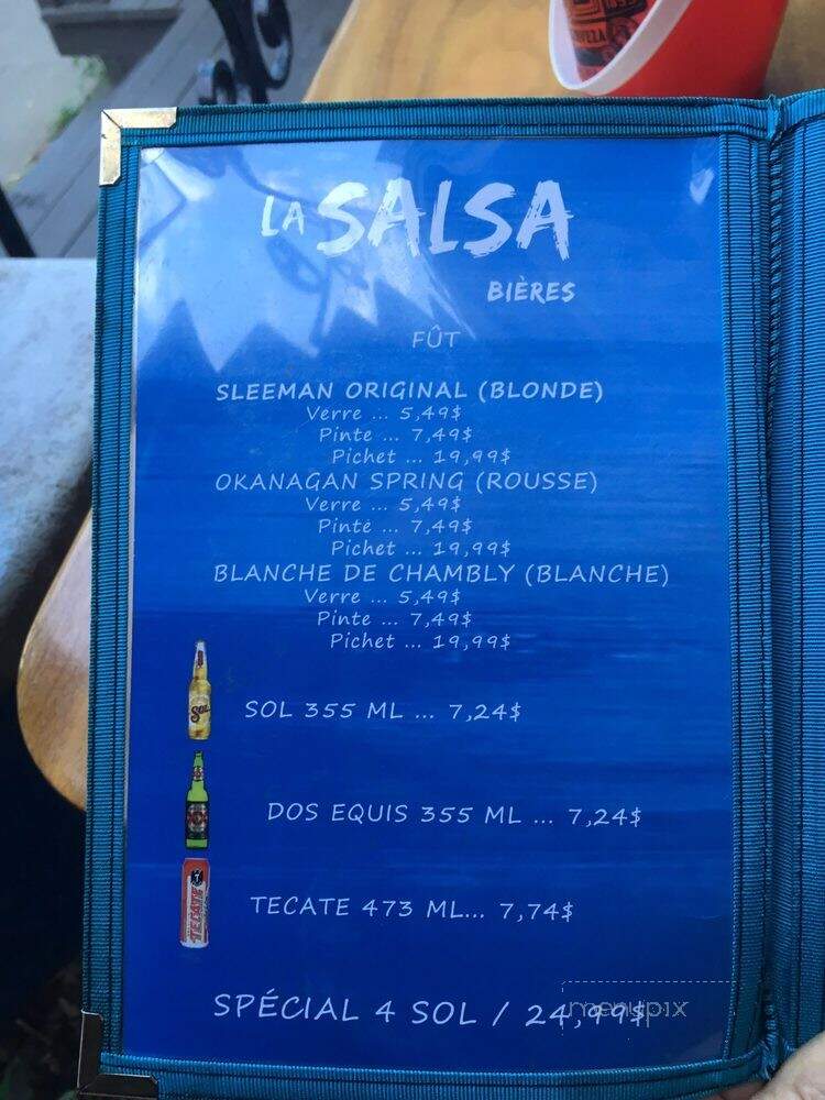 La Salsa - Quebec, QC menu_pic