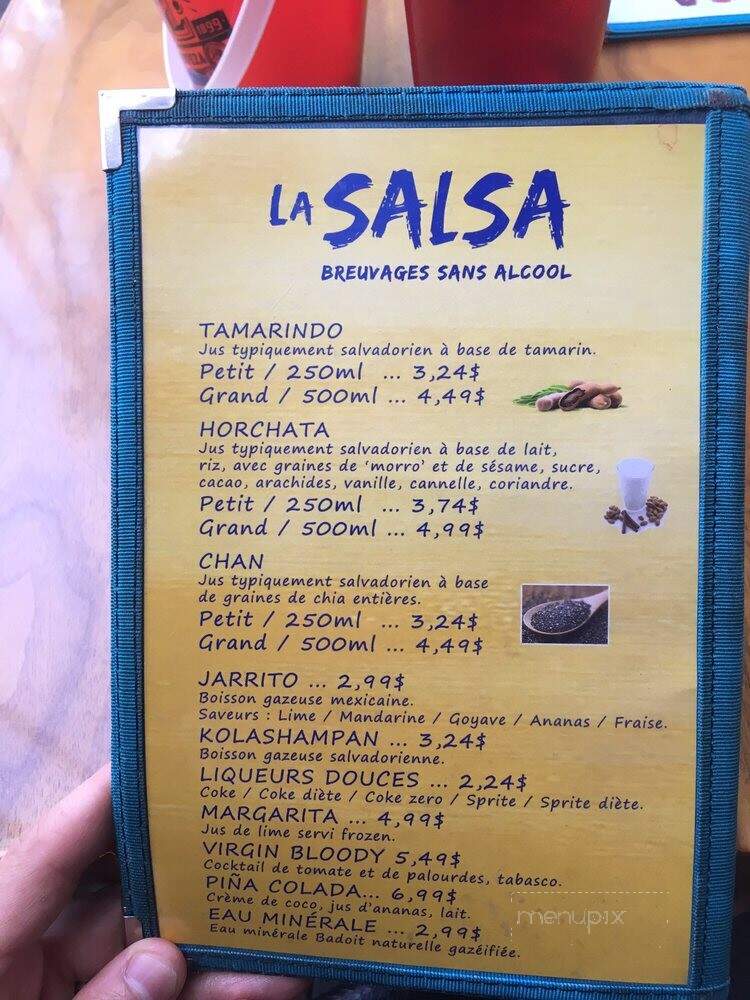 La Salsa - Quebec, QC menu_pic