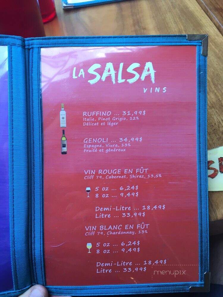 La Salsa - Quebec, QC menu_pic