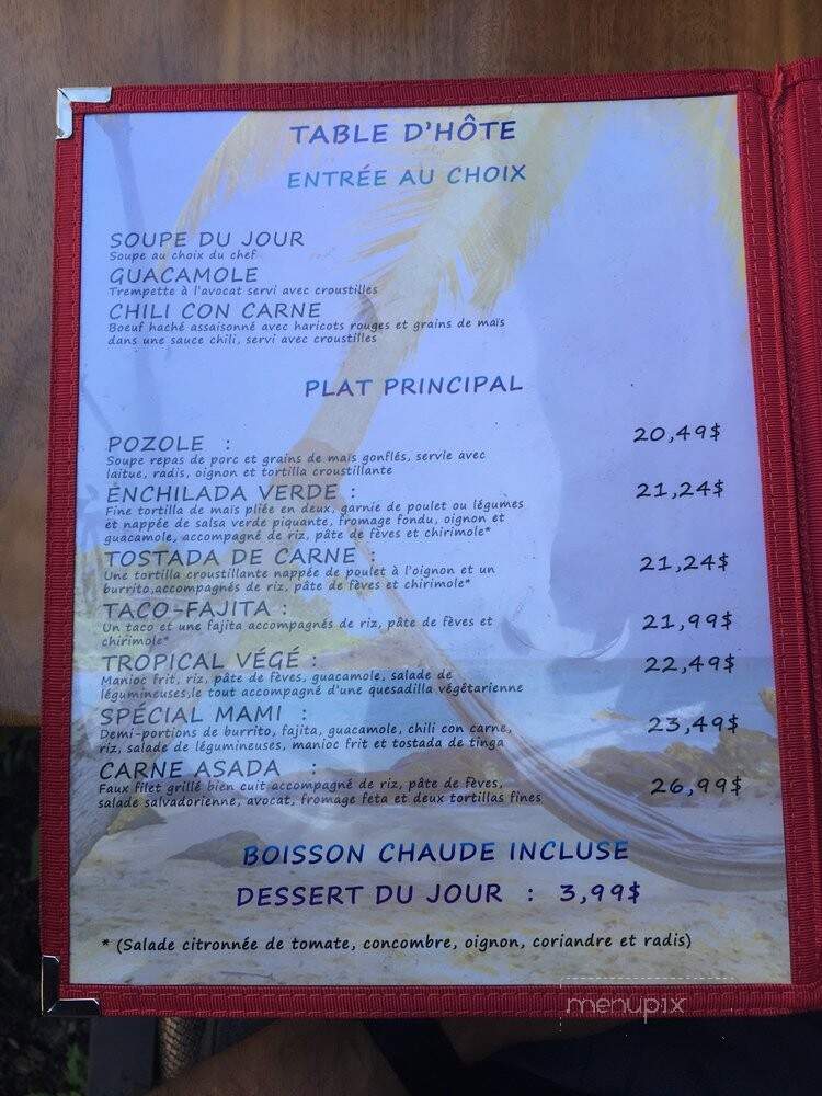 La Salsa - Quebec, QC menu_pic