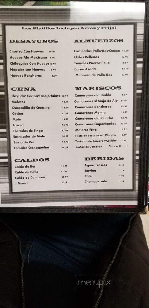 Restaurant San Pedro - Castroville, CA menu_pic