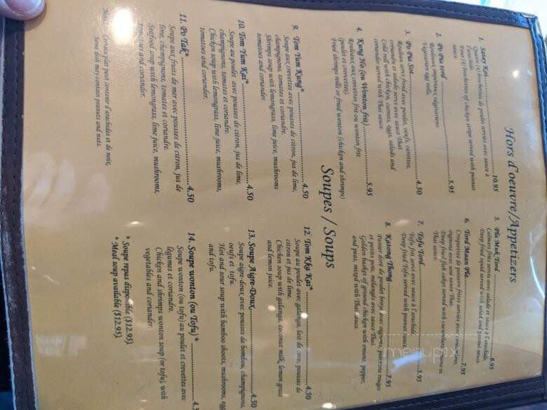 Talay Tha - Montreal, QC menu_pic