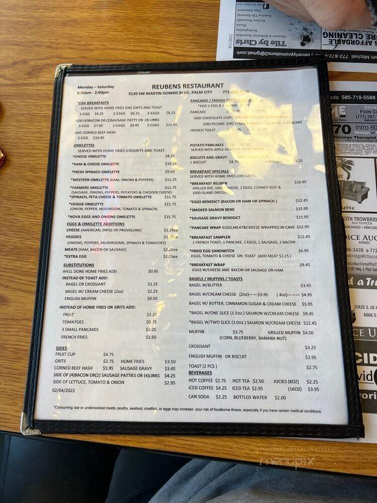M & M's Restaurant & Deli - Palm City, FL menu_pic