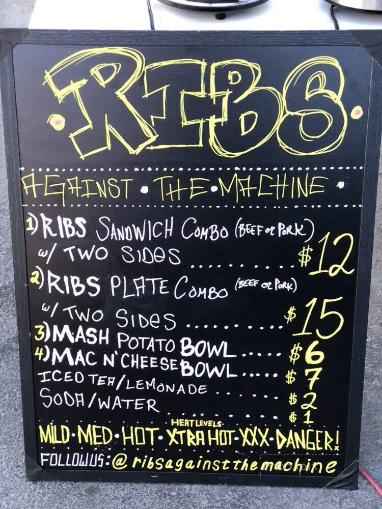 Ribs Against the Machine - Los Angeles, CA menu_pic