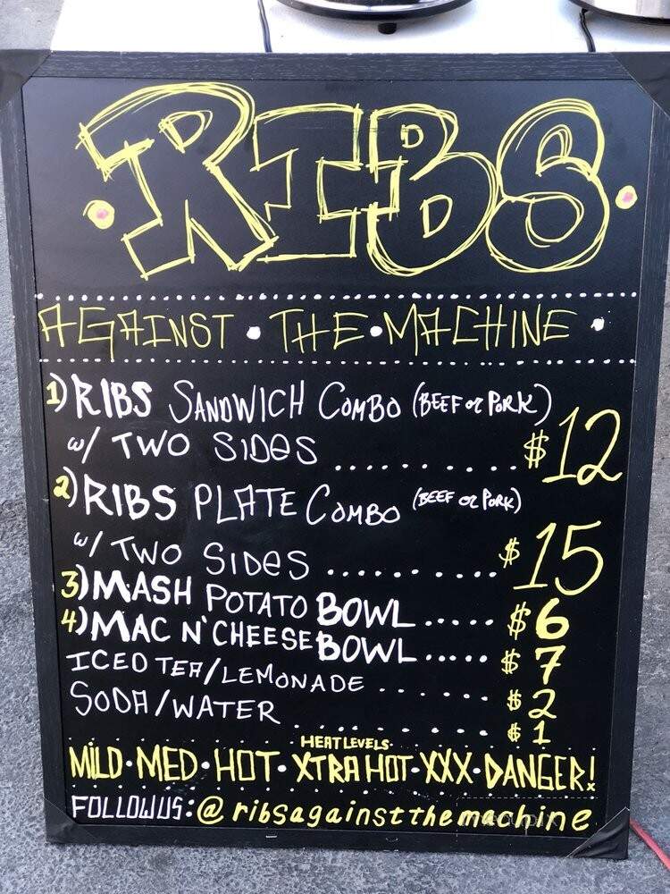 Ribs Against the Machine - Los Angeles, CA menu_pic