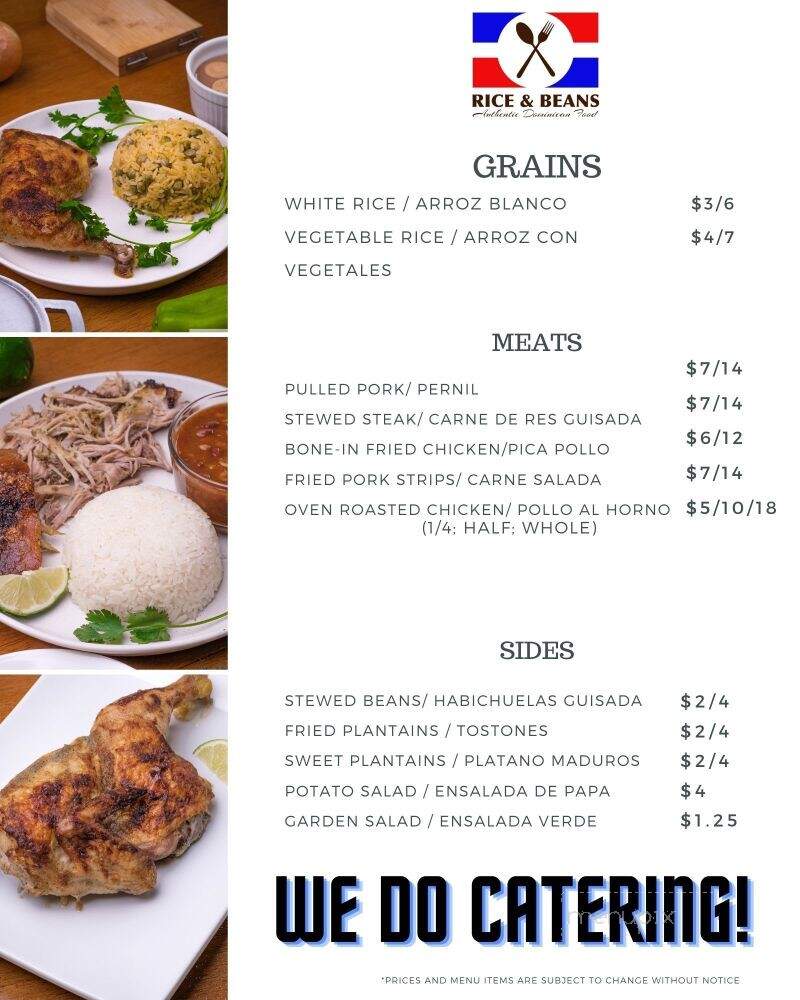 Rice & Beans - Salem, NH menu_pic