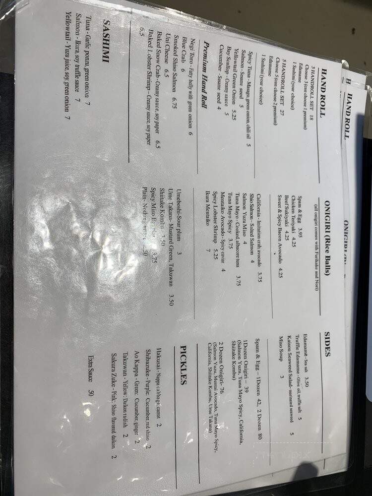 Rice & Nori - South Pasadena, CA menu_pic