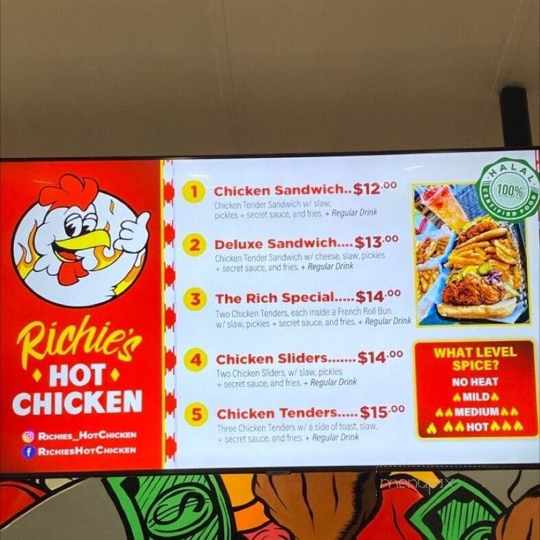 Richie's Hot Chicken - West Covina, CA menu_pic