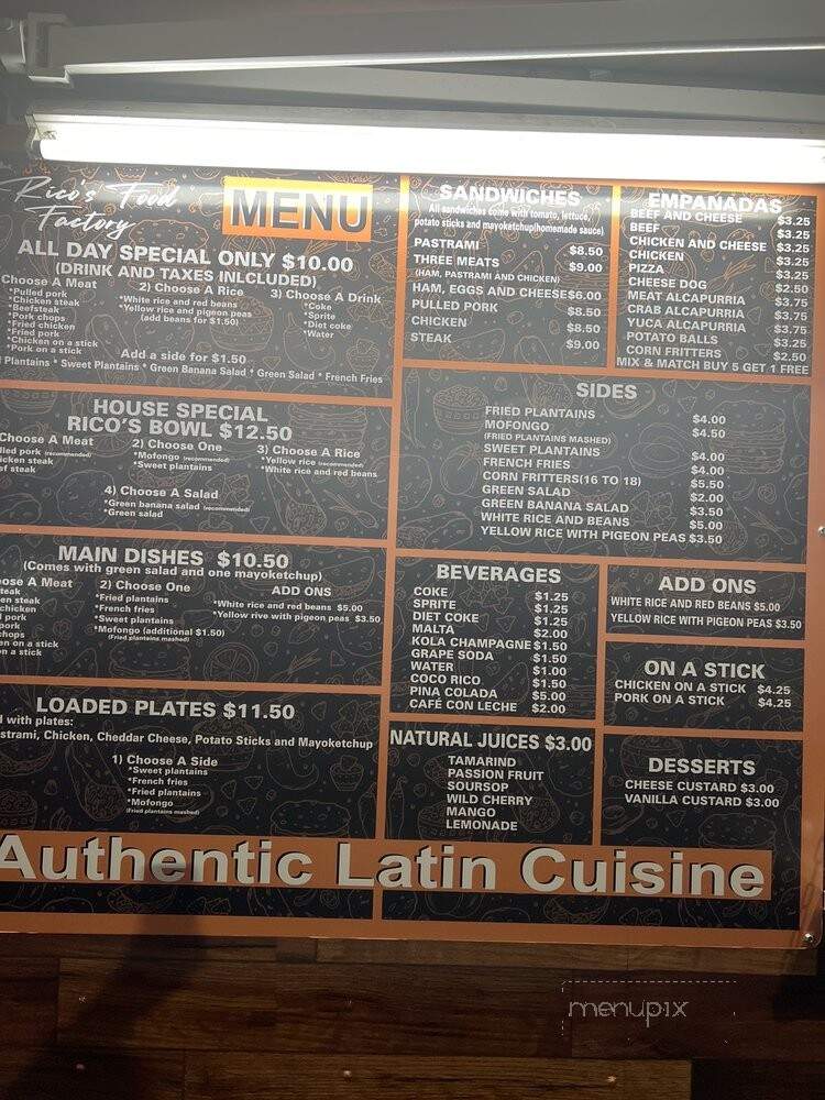 Rico's Food Factory - Holiday, FL menu_pic