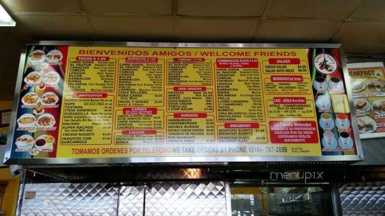 Rigos Taco 2 - Van Nuys, CA menu_pic