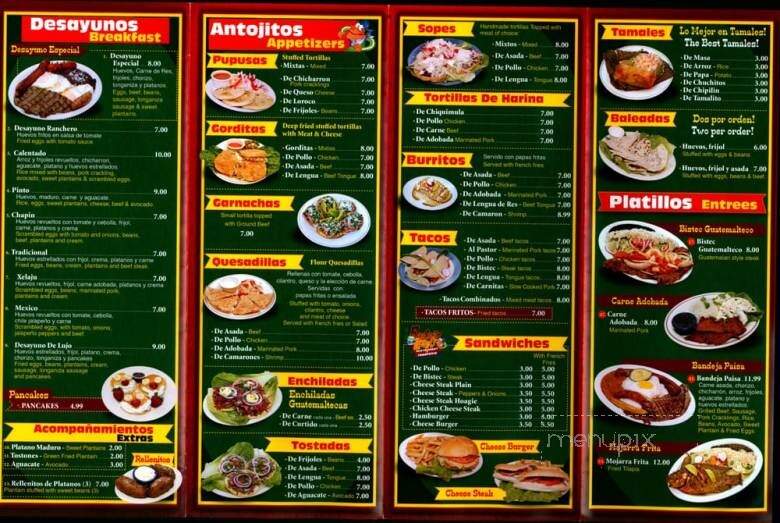 Rinconcito Latino - Trenton, NJ menu_pic