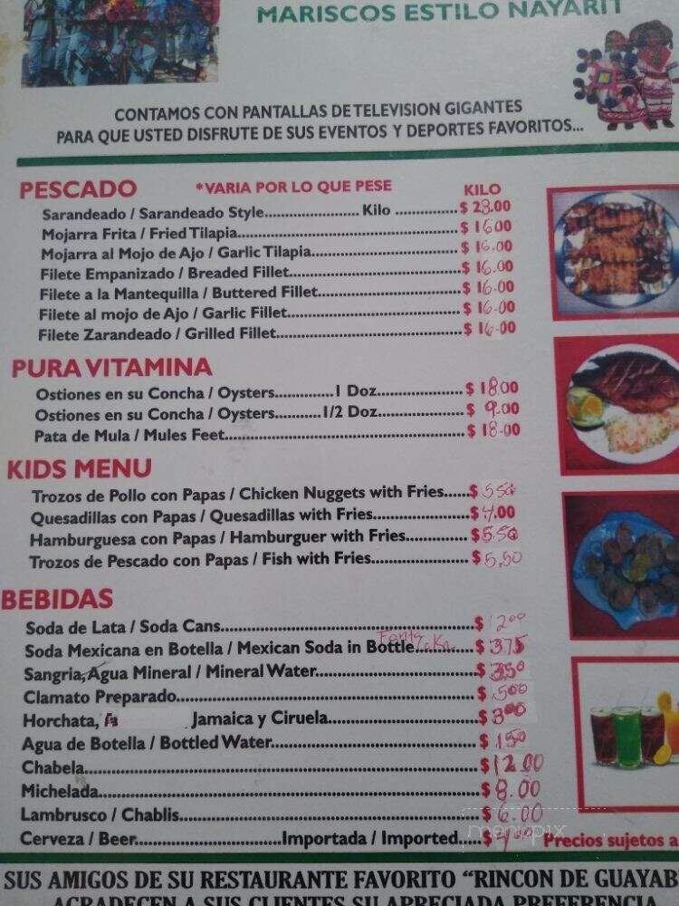 Rancon De Goayaeatos - La Puente, CA menu_pic