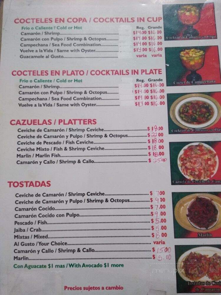 Rancon De Goayaeatos - La Puente, CA menu_pic