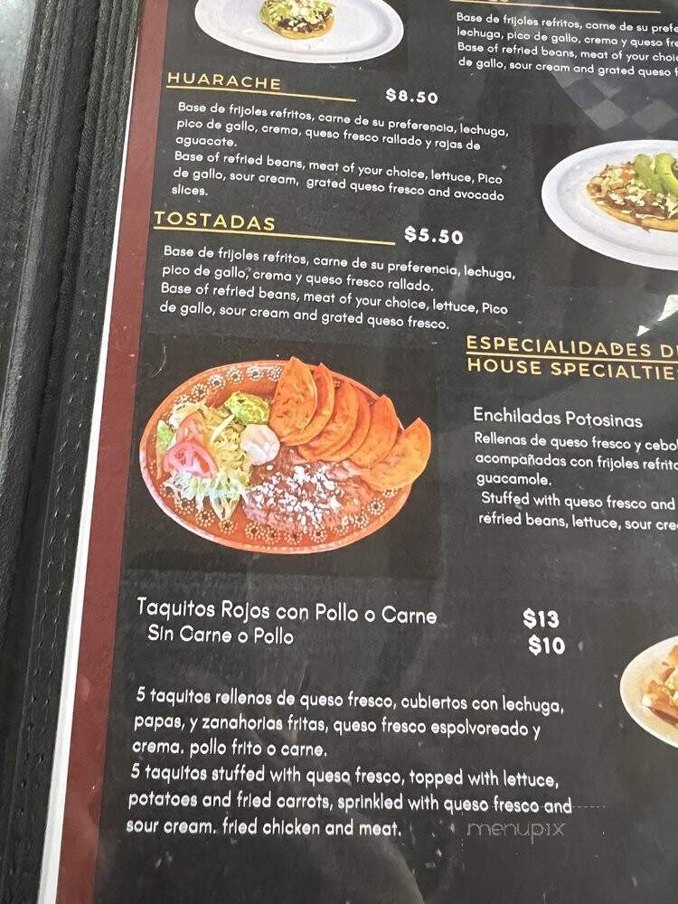 Rincon Potosino Mexican Restaurant - Balch Springs, TX menu_pic