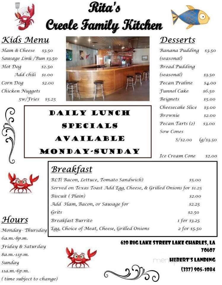 Harbor Lights Seafood - Lake Charles, LA menu_pic