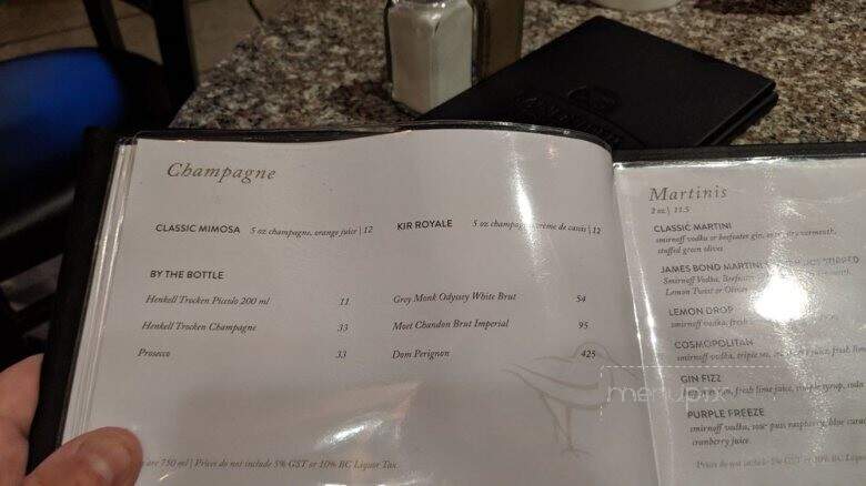 River's Edge The - - Harrison Mills, BC menu_pic