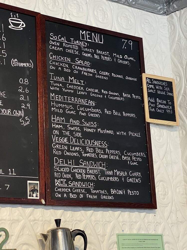 Riverside Coffee Company - Berlin, WI menu_pic