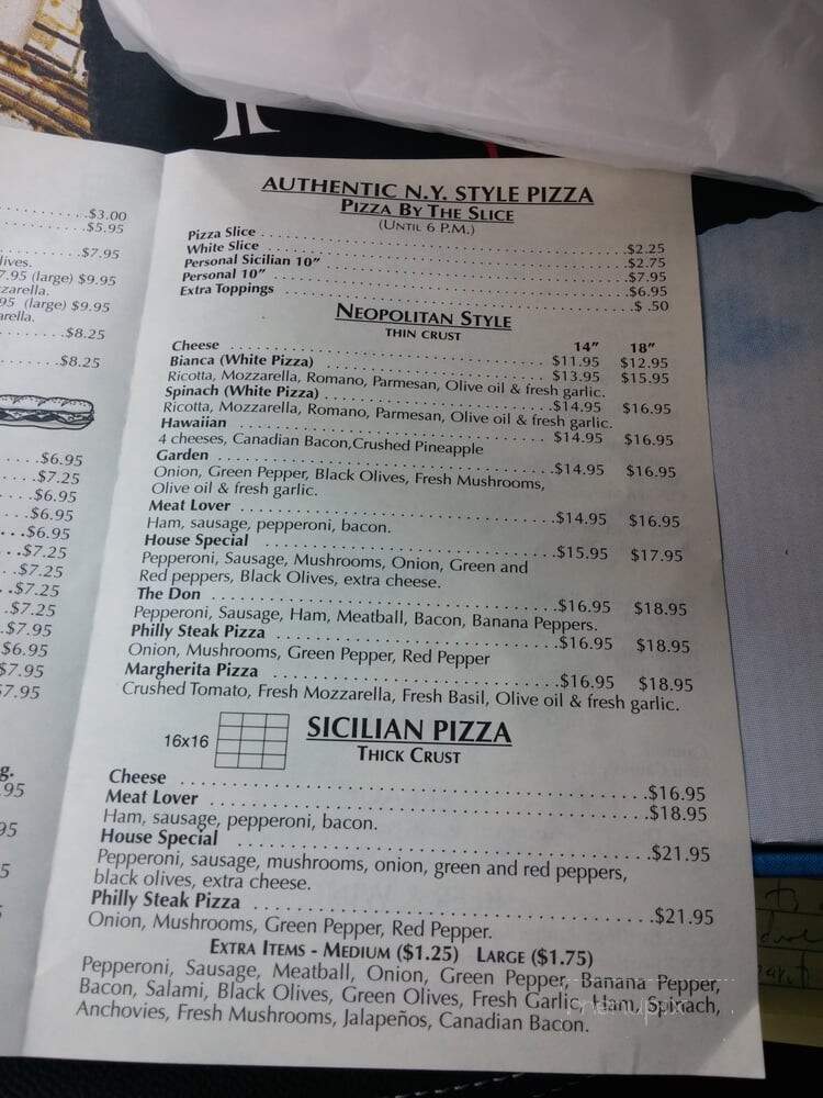 Rizzotto's LaForza Pizzeria - Largo, FL menu_pic
