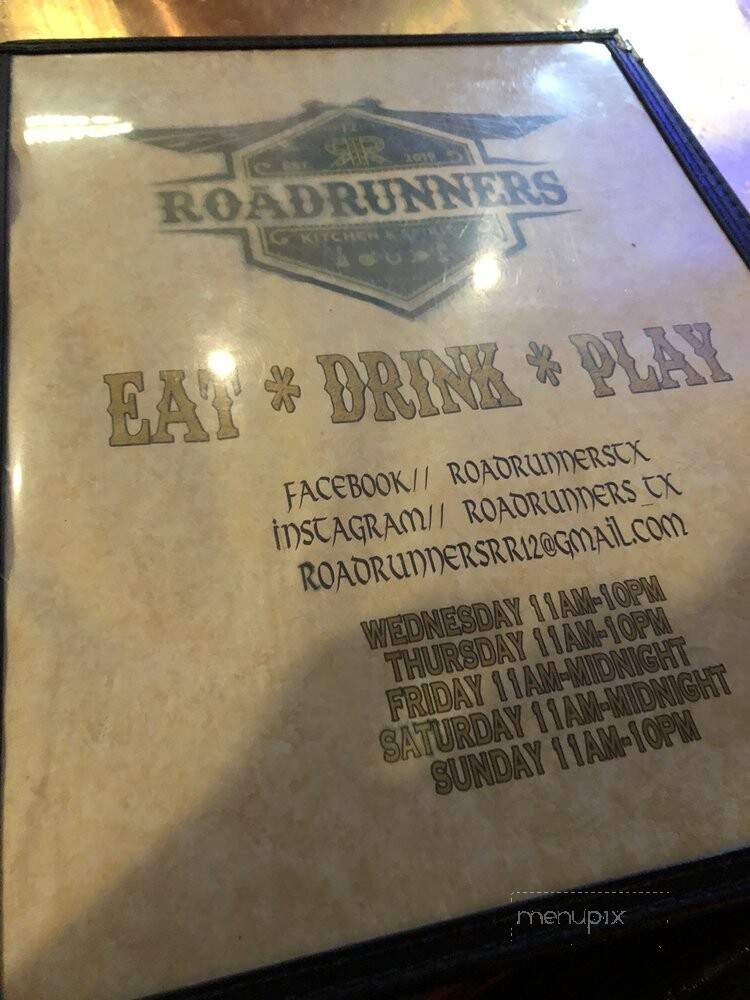Roadrunners Kitchen & Spirits - Dripping Springs, TX menu_pic
