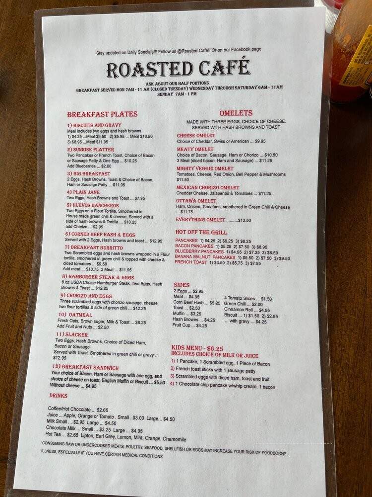 Roasted Cafe - Ottawa, KS