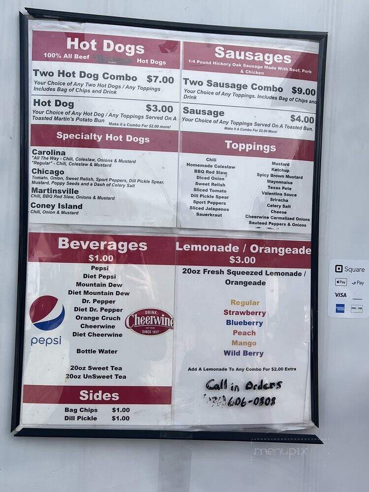 Rockin' Dawgs Hot Dogs - Lewisville, NC menu_pic